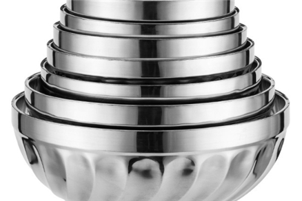 304 stainless steel double bowl ironing proof bowl